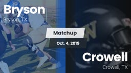 Matchup: Bryson vs. Crowell  2019