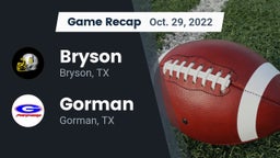 Recap: Bryson  vs. Gorman  2022