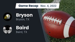 Recap: Bryson  vs. Baird  2022