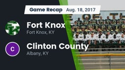 Recap: Fort Knox  vs. Clinton County  2017