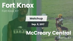 Matchup: Fort Knox vs. McCreary Central  2017