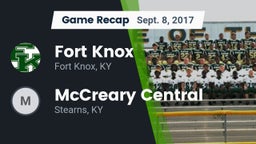 Recap: Fort Knox  vs. McCreary Central  2017