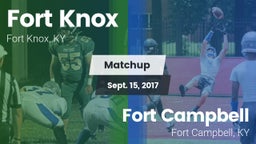 Matchup: Fort Knox vs. Fort Campbell  2017