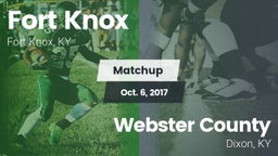 Matchup: Fort Knox vs. Webster County  2017
