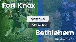 Matchup: Fort Knox vs. Bethlehem  2017