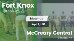 Matchup: Fort Knox vs. McCreary Central  2018