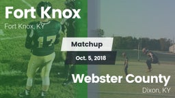 Matchup: Fort Knox vs. Webster County  2018