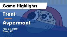 Trent  vs Aspermont  Game Highlights - Jan. 23, 2018