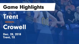 Trent  vs Crowell  Game Highlights - Dec. 28, 2018