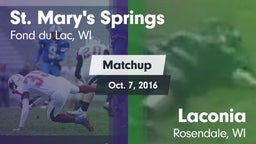 Matchup: St. Mary's Springs vs. Laconia  2016