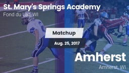 Matchup: St. Mary's Springs vs. Amherst  2017