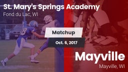 Matchup: St. Mary's Springs vs. Mayville  2017