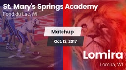 Matchup: St. Mary's Springs vs. Lomira  2017