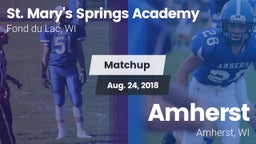 Matchup: St. Mary's Springs vs. Amherst  2018