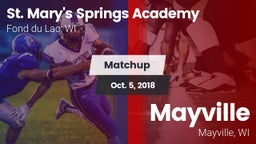 Matchup: St. Mary's Springs vs. Mayville  2018