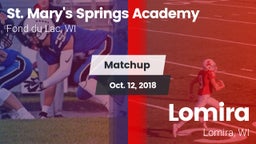 Matchup: St. Mary's Springs vs. Lomira  2018