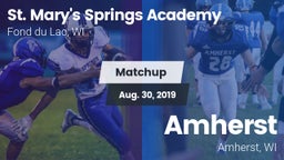 Matchup: St. Mary's Springs vs. Amherst  2019