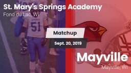 Matchup: St. Mary's Springs vs. Mayville  2019