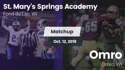 Matchup: St. Mary's Springs vs. Omro  2019
