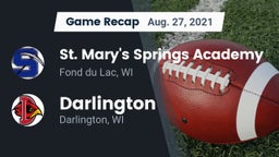 Recap: St. Mary's Springs Academy  vs. Darlington  2021