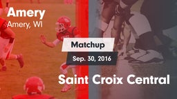 Matchup: Amery vs. Saint Croix Central 2016