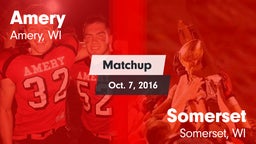 Matchup: Amery vs. Somerset  2016