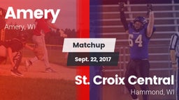 Matchup: Amery vs. St. Croix Central  2017