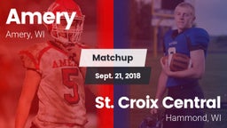 Matchup: Amery vs. St. Croix Central  2018