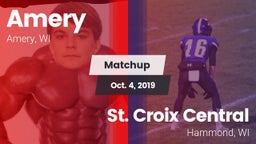 Matchup: Amery vs. St. Croix Central  2019