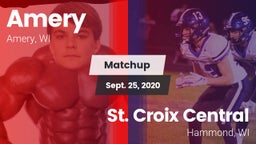 Matchup: Amery vs. St. Croix Central  2020