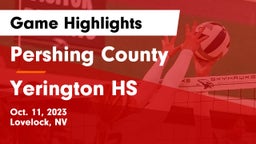 Pershing County  vs Yerington HS Game Highlights - Oct. 11, 2023