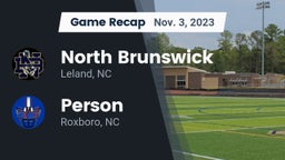 Recap: North Brunswick  vs. Person  2023