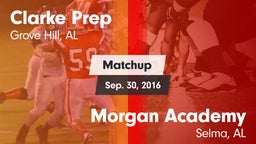 Matchup: Clarke Prep vs. Morgan Academy  2016