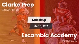 Matchup: Clarke Prep vs. Escambia Academy  2017