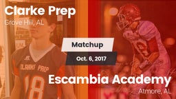 Matchup: Clarke Prep vs. Escambia Academy  2017