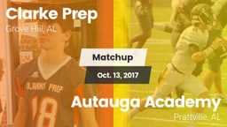 Matchup: Clarke Prep vs. Autauga Academy  2017