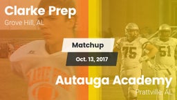 Matchup: Clarke Prep vs. Autauga Academy  2017