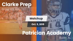 Matchup: Clarke Prep vs. Patrician Academy  2018