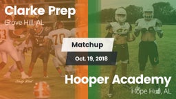 Matchup: Clarke Prep vs. Hooper Academy  2018