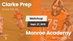 Matchup: Clarke Prep vs. Monroe Academy  2019