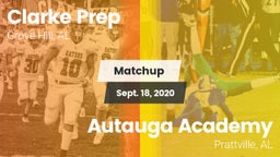 Matchup: Clarke Prep vs. Autauga Academy  2020