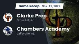 Recap: Clarke Prep  vs. Chambers Academy  2022