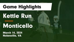 Kettle Run  vs Monticello  Game Highlights - March 14, 2024
