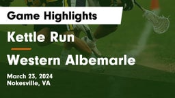 Kettle Run  vs Western Albemarle  Game Highlights - March 23, 2024