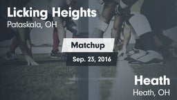 Matchup: Licking Heights vs. Heath  2016
