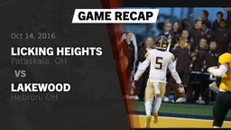 Recap: Licking Heights  vs. Lakewood  2016