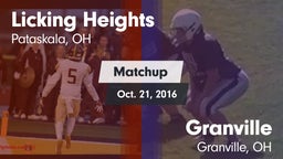 Matchup: Licking Heights vs. Granville  2016