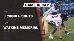 Recap: Licking Heights  vs. Watkins Memorial  2016