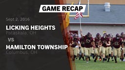 Recap: Licking Heights  vs. Hamilton Township  2016