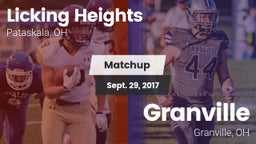 Matchup: Licking Heights vs. Granville  2017